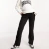 Mama.licious Mamalicious Maternity Over The Bump Wide Leg Trouser With Pin Tucks In Black For Women