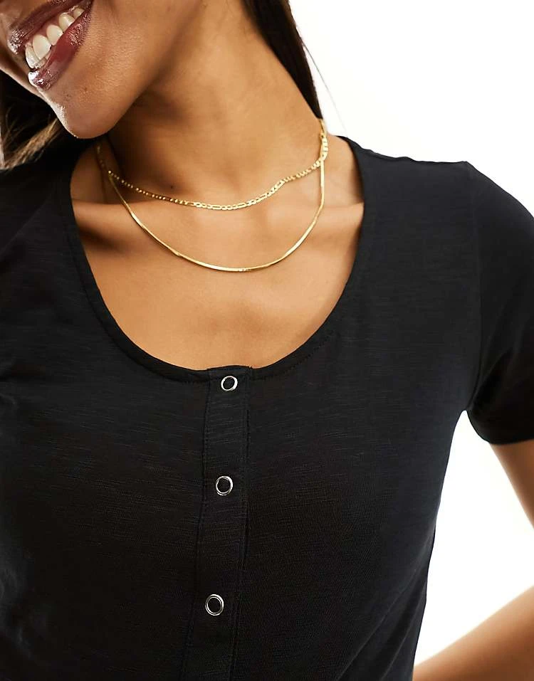 Mama.licious Mamalicious Maternity Nightdress With Nursing Function In Black For Women - Image 2