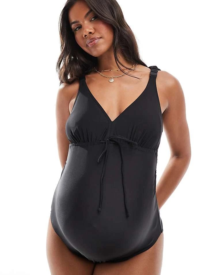 Mama.licious Mamalicious Maternity Swimsuit In Black For Women - Image 2