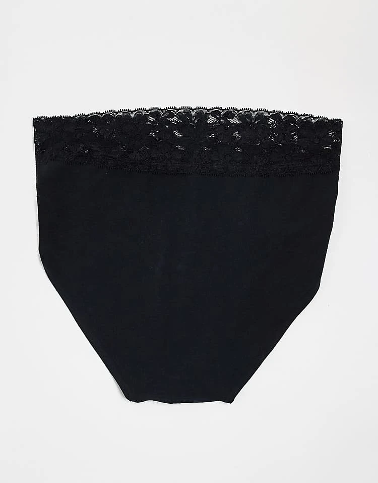 Mama.licious Mamalicious Maternity 3 Pack Lace Briefs In Black For Women - Image 2