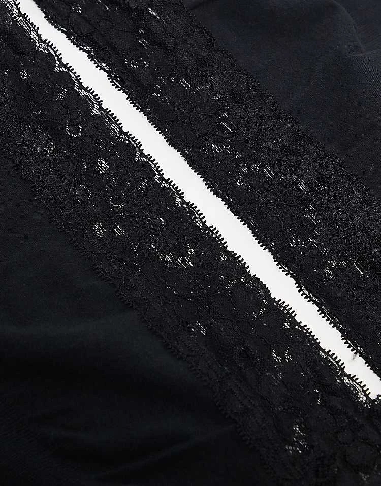 Mama.licious Mamalicious Maternity 3 Pack Lace Briefs In Black For Women - Image 3